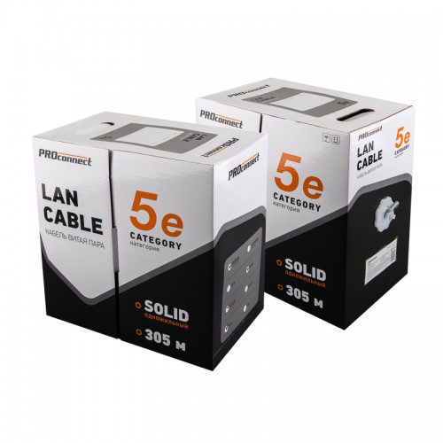 Витая пара F/UTP 4PR 24AWG CCA CAT5e PVC IN серый