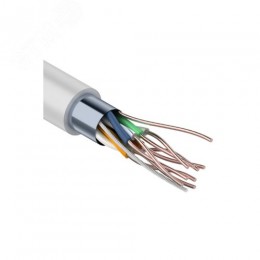 Витая пара F/UTP 4PR 24AWG CCA CAT5e PVC IN серый