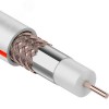Кабель коаксиальный SAT 50 M, Cu/Al/Cu, 64%, 75 Ом, IN, белый, 100 м