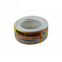 Кабель коаксиальный RG-6U, 75Ом, CCS/Al/Al, 48%, IN, белый 10 м