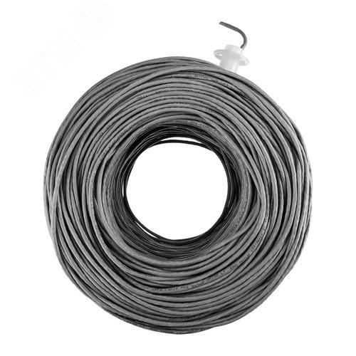 Витая пара U/UTP 4PR 24AWG CCA CAT5e PVC IN серый 305 м