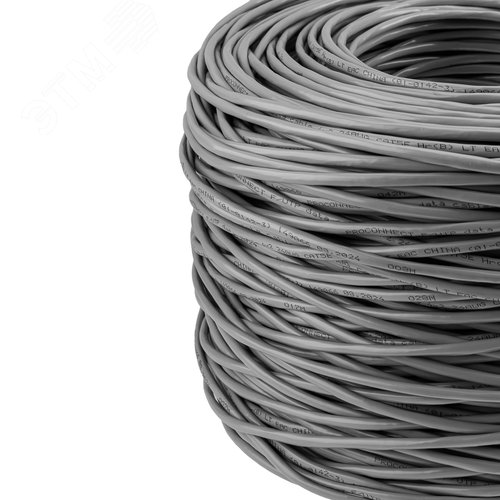 Витая пара F/UTP 4PR 24AWG CCA CAT5e PVC IN серый