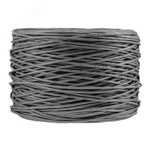 Витая пара U/UTP 4PR 24AWG CCA CAT5e PVC IN серый 305 м