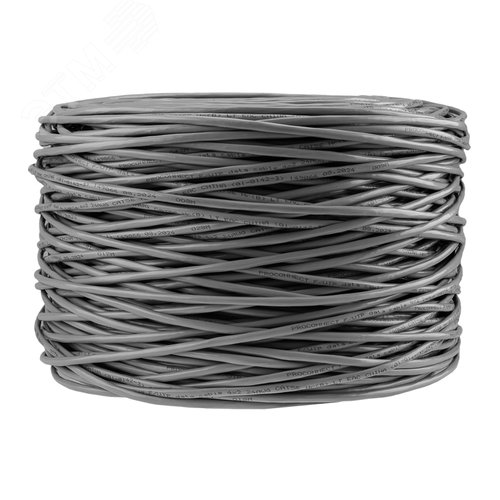 Витая пара F/UTP 4PR 24AWG CCA CAT5e PVC IN серый
