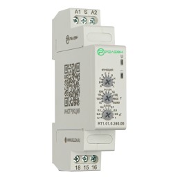 Реле времени многофункциональное, 1 переключающий контакт 8А (12-240 AC/DC)