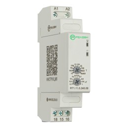 Реле времени задержка включения, 1 переключающий контакт 8А 24-240 AC/DC