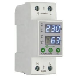 Реле контроля напряжения и тока 1L 230В AC 63А