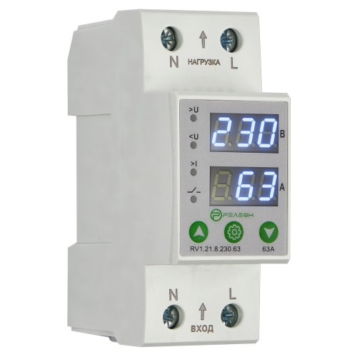 Реле контроля напряжения и тока 1L 230В AC 63А