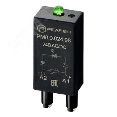 Модуль индикации и защиты, LED + Варистор 24В AC/DC