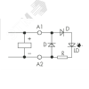 Модуль индикации и защиты, LED + Диод + A1, 110В/240В DC