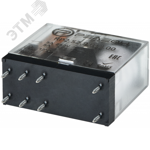 Миниатюрное промежуточное реле, 2 перекидных контакта 5А, 24В DC