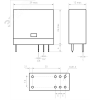 Миниатюрное промежуточное реле, 2 перекидных контакта 5А, 230В AC