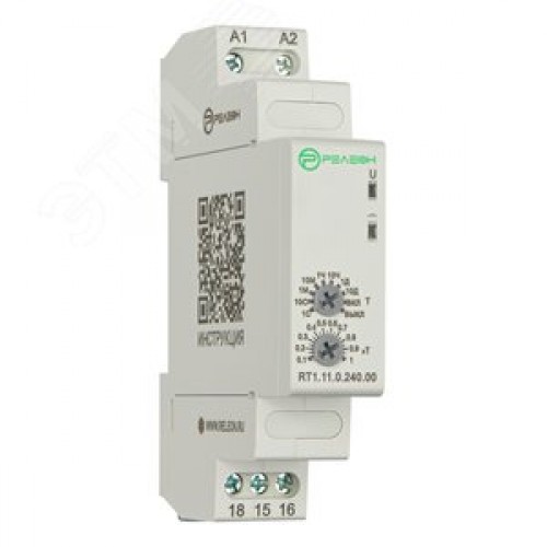 Реле времени задержка включения, 1 переключающий контакт 8А 24-240 AC/DC