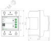 Реле контроля напряжения и тока L+N 230В AC 63А