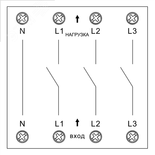 Реле контроля напряжения и тока 3L 400В AC 63А