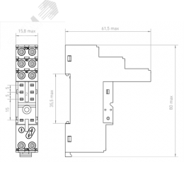 Розетка для реле RP2.51 и RP2.52