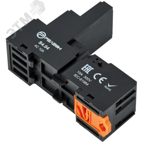 Розетка для реле RP4.34 и модуля защиты и индикации PM8, 10А