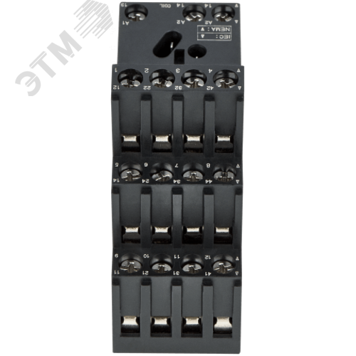 Розетка для реле RP4.34 и модуля защиты и индикации PM8, 10А