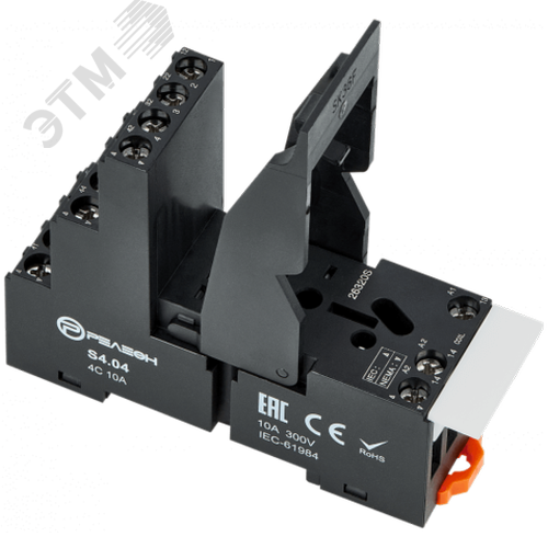 Розетка для реле RP4.34 и модуля защиты и индикации PM8, 10А