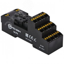 Розетка с push in клеммами для реле RP4.34 и модуля PM8, 10А