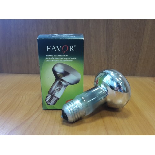 Лампа накаливания ЗК 60вт R63 230B Е27 Favor