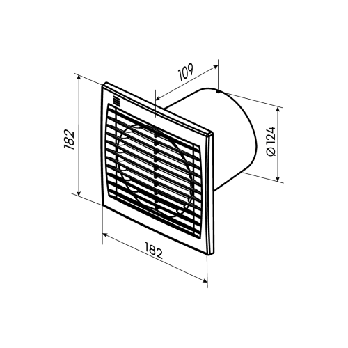 Вентилятор осевой 125 V