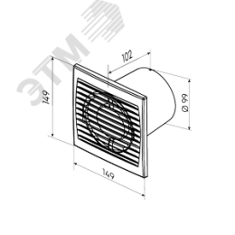 Вентилятор осевой с низким уровнем шума D100