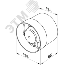 Вентилятор осевой канальный 125