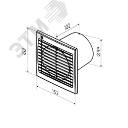 Вентилятор осевой 100 TURBO