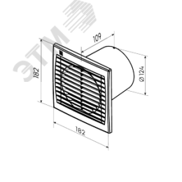 Вентилятор осевой 125