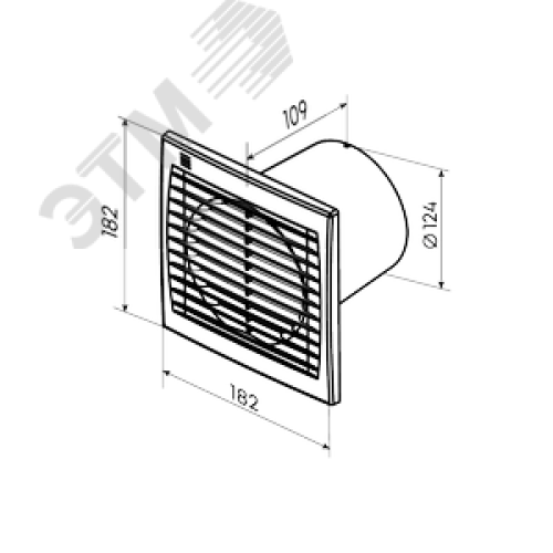 Вентилятор осевой 125 V