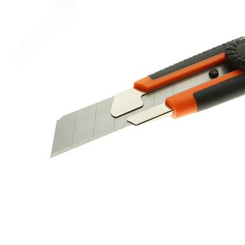 Нож 25мм с сегментированным лезвием 2-х компонентный корпус винтовой фиксатор