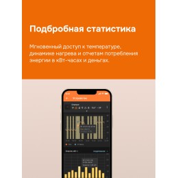 Терморегулятор для теплого пола умный, кнопочный, черный