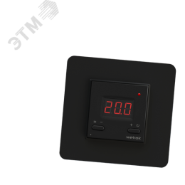 Терморегулятор для теплого пола умный, кнопочный, с Wi-fi, черный