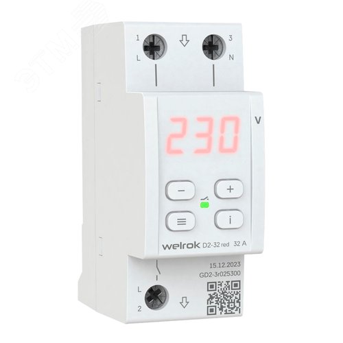 Реле напряжения D2-32 red 32 А