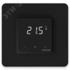 Терморегулятор для теплого пола умный, сенсорный, с Wi-fi, черный