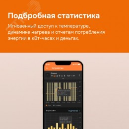 Терморегулятор для теплого пола умный, сенсорный, с Wi-fi, черный