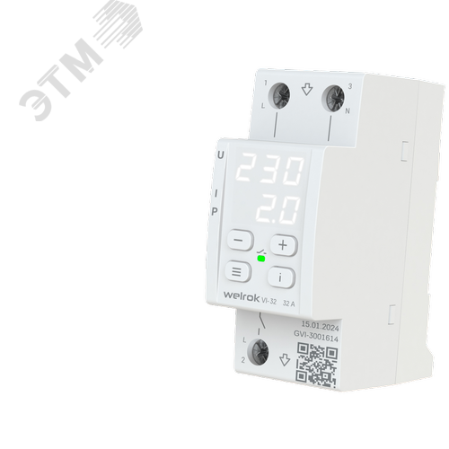 Реле напряжения c контролем тока VI-32 32 А