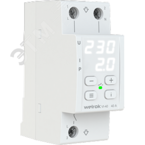 Реле напряжения c контролем тока 40 А