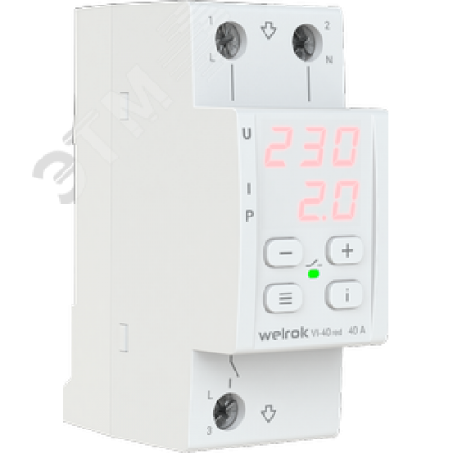 Реле напряжения c контролем тока 40 А