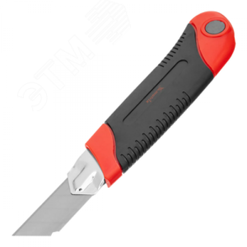 Нож, 25 мм, выдвиж. лезвие,метал. направляющая, двухкомп. корпус, винт.фиксатор, с магнитом