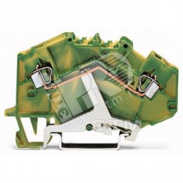 Клемма двухпроводная с заземлением