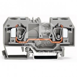 Клемма серая двухполюсная