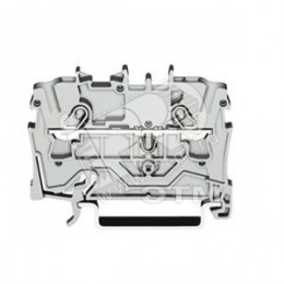 Клемма двухпроводная проходная 2.5мм на DIN рейку