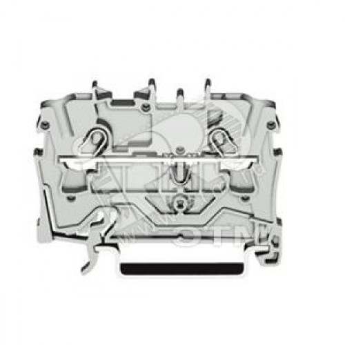 Клемма двухпроводная проходная 2.5мм на DIN рейку