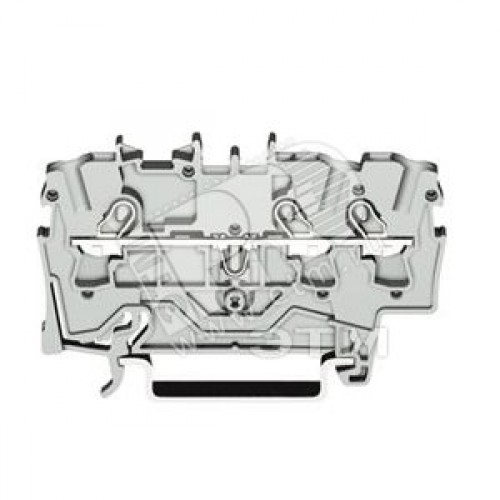 Клемма трехпроводная проходная 0.25-2.5(4)мм.кв. на DIN рейку