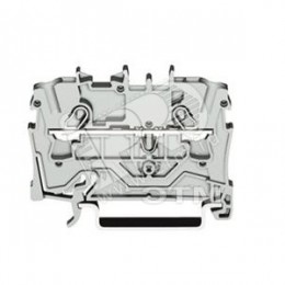 Клемма двухпроводная проходная 0.5-4(6)мм.кв. на DIN рейку