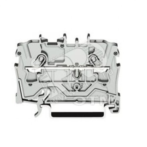 Клемма двухпроводная проходная 0.5-4(6)мм.кв. на DIN рейку