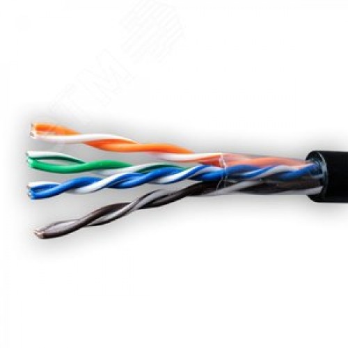 Витая пара U/UTP 4 пары AWG 24 Cat.5e внешняя CCA Net.on (UTP 4x2x0,5 Out/CCA)