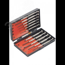 Набор отверток для точных работ, 11 шт., PH + SL, HCS, Point рукоятка